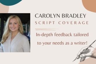 provide industry standard script coverage