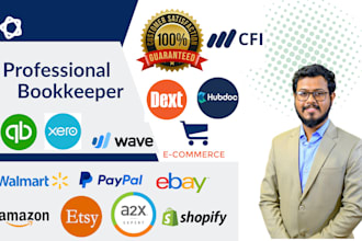 do bookkeeping on quickbooks xero wave amazon shopify ecommerce accounting