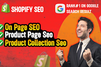 do shopify listings optimization and SEO service