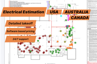 detailed electrical project takeoff and cost summary