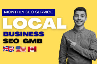 do monthly local SEO service for gmb or gbp listing and google maps optimization