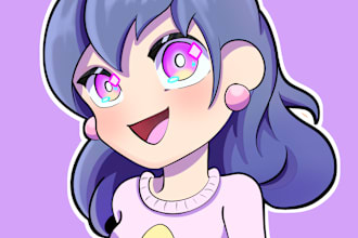 draw cute chibi anime art commission illustration