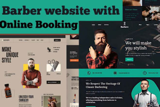 do barbershop website hair salon yoga beauty website set online booking