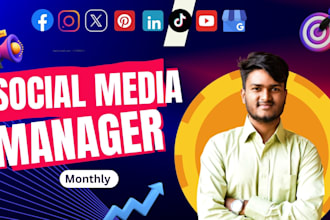 be your professional monthly social media manager