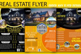 do real estate, brochure and corporate flyer in 24 hrs