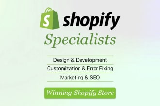 fix shopify error, bugs and custom code theme, shopify expert