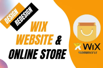 do wix full website and wix online store design or redesign