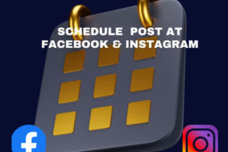 be social media manager to schedule posts and calendar
