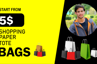 design tote bag, paper bag and shopping bag packing ,label