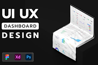 create dashboard, website design and saas UI UX in figma