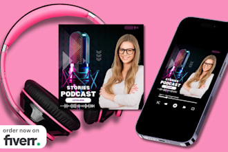 design podcast cover art, podcast cover design, podcast logo, podcast artwork