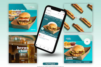 design food banners and social media posts