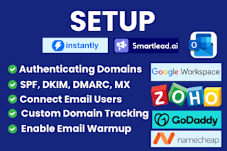 setup smartlead for cold email outreach, setup instantly ai
