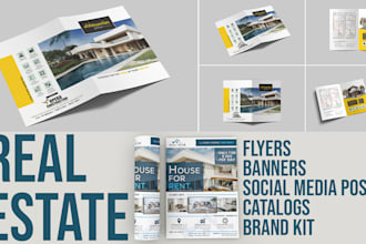 design real estate posts and banners