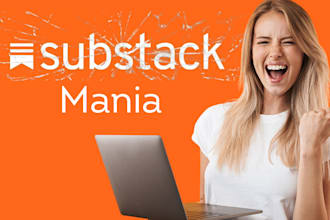 setup your substack account, design and upload your substack newsletters
