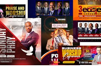 create a standout church flyer or event poster design