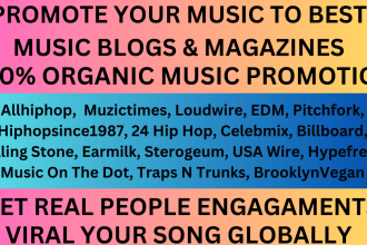 promote and viral your music to best music blog or magazine