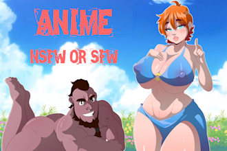 make anime characters in nsfw or sfw