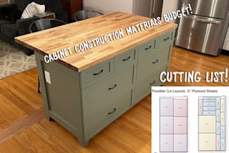 create cut list kitchen cabinet modules and materials