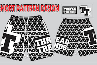 create streetwear designs, acidwash, and shorts patterns