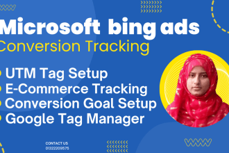 setup and fix bing ads conversion tracking, pinterest, snapchat, tiktok by GTM