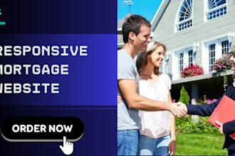 build responsive mortgage website, home auction, real estate websites
