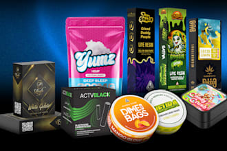 design cbd, weed, vape, and cannabis packaging and labels