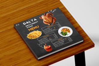 do an amazing menu design, food menu, restaurant menu design