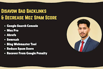 disavow bad backlinks and decrease moz spam score