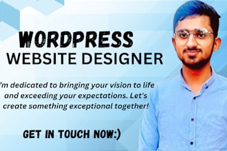create modern business wordpress website design, redesign or landing page