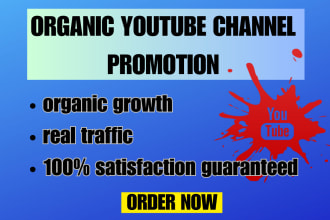 do organic youtube channel promotion