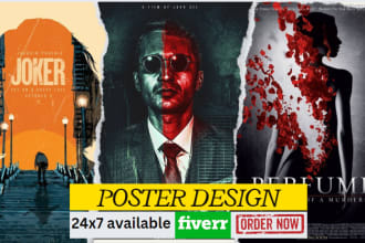 design creative movie poster , book covers and more for you