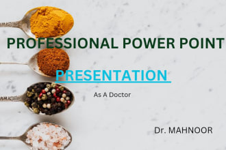 put together a polished powerpoint presentation on nutrition ,diet and medical