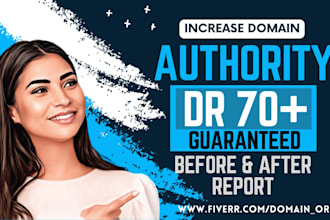 increase domain rating DR with high quality backlinks