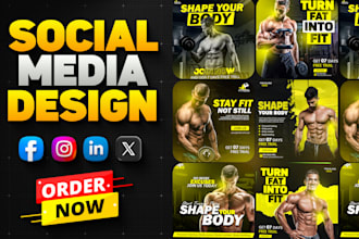 design yoga, gym, fitness, sports, meditation, workout  flyer, poster in 6 hours