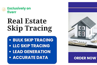 do skip tracing for real estate and llc skip tracing in bulk