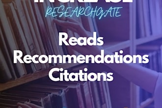 increase researchgate recommendation, reads and citations