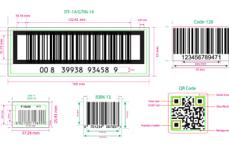 create professional qr code design  and barcode sticker