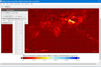 plot netcdf and extract weather data for a specific location area of interest