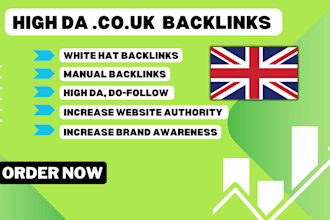 build UK high authority SEO manual backlinks