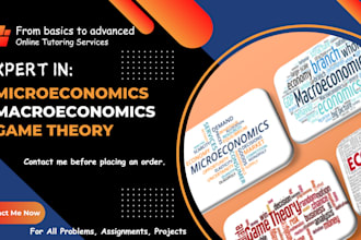 assist you in microeconomics, macroeconomics, game theory related queries