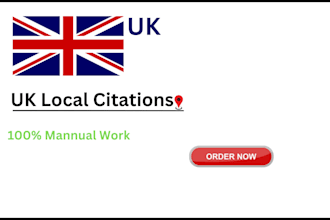 do UK local citations manually for local SEO