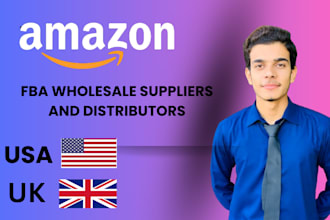 provide a list of fba wholesale suppliers, distributors for amazon fba wholesale