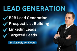 do b2b lead generation, contact list, email list, and linkedin lead