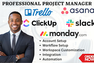 set up and automate your asana, clickup, monday CRM, trello