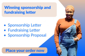 write sponsorship letter, sponsorship proposal for non profit and business