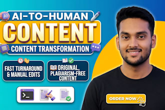 do rewrite ai content, humanize ai content using prompt engineering