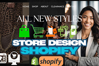 design shopify ecommerce store skincare fashion clothing restaurant beauty toys