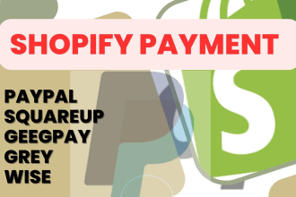 integrate activate shopify payment balance gateway, paypal