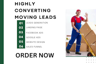 generate moving leads moving company leads mover leads packer and trucking leads